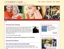 Tablet Screenshot of countrycare.com.au